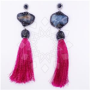 925 Sterling Silver Tassel  Tassel Earring
