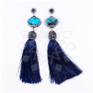 925 Sterling Silver Tassel  Tassel Earring