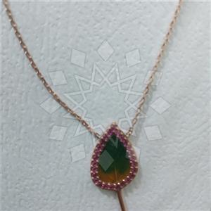 925 Sterling Silver Tree and Leaf Pendant Necklace