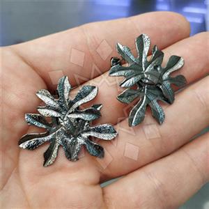 925 Sterling Silver Tree and Leaf Statement Earring