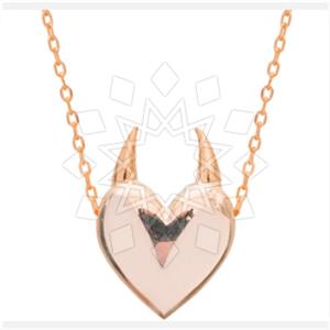 925 Sterling Silver Tusk and Horn Pendant Necklace