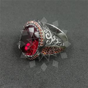 925 Sterling Silver Zirconia  Mens Ring