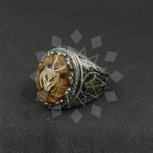 925 Sterling Silver Zirconia  Mens Ring