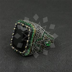 925 Sterling Silver Zirconia  Mens Ring