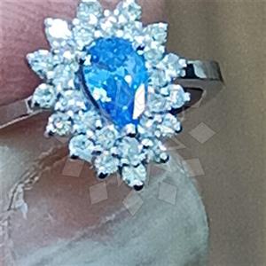 925 Sterling Silver Zirconia  Multi Gemstone Rings