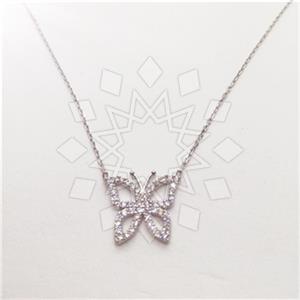 925 Sterling Silver Zirconia  Pendant Necklace