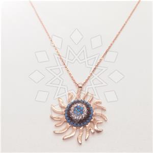 925 Sterling Silver Zirconia  Pendant Necklace