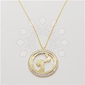 925 Sterling Silver Zirconia  Pendant Necklace