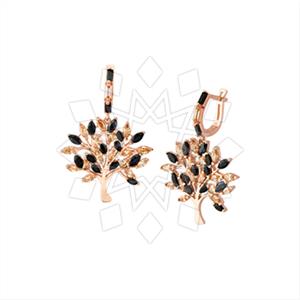 925 Sterling Silver Zirconia  Unique Earrings