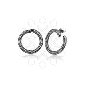 925 Sterling Silver Zirconia  Unique Earrings