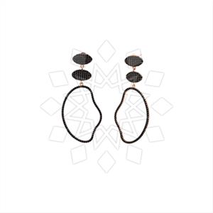 925 Sterling Silver Zirconia  Unique Earrings