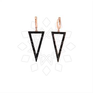 925 Sterling Silver Zirconia  Unique Earrings