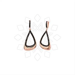 925 Sterling Silver Zirconia  Unique Earrings