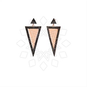 925 Sterling Silver Zirconia  Unique Earrings