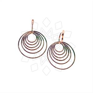 925 Sterling Silver Zirconia  Unique Earrings