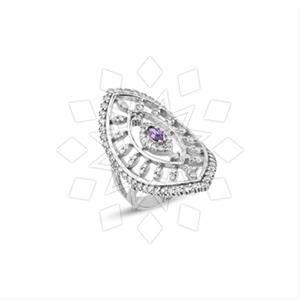 925 Sterling Silver Zirconia  Unique Rings