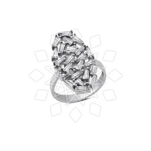 925 Sterling Silver Zirconia  Unique Rings