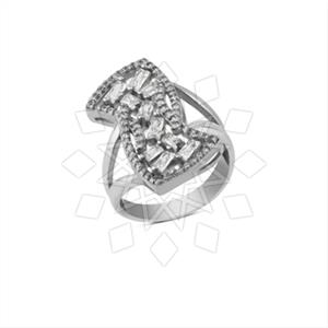 925 Sterling Silver Zirconia  Unique Rings