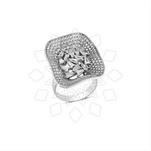 925 Sterling Silver Zirconia  Unique Rings