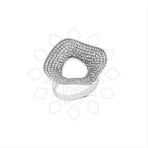 925 Sterling Silver Zirconia  Unique Rings