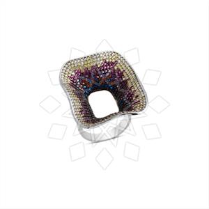 925 Sterling Silver Zirconia  Unique Rings