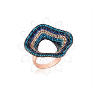 925 Sterling Silver Zirconia  Unique Rings