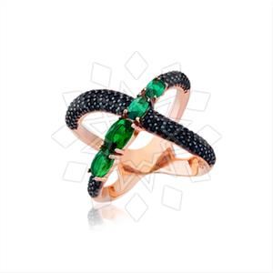 925 Sterling Silver Zirconia  Unique Rings