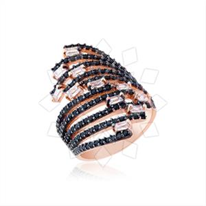 925 Sterling Silver Zirconia  Unique Rings