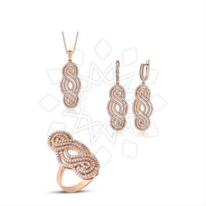 925 Sterling Silver Zirconia  Unique Sets