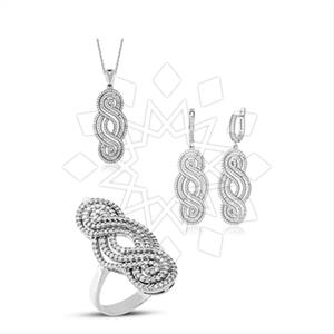 925 Sterling Silver Zirconia  Unique Sets