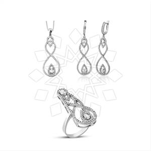 925 Sterling Silver Zirconia  Unique Sets