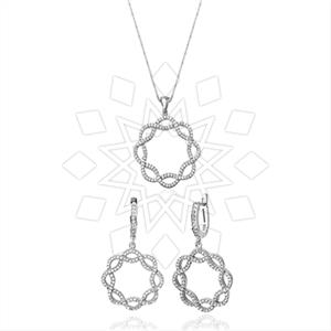 925 Sterling Silver Zirconia  Unique Sets