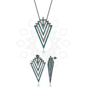 925 Sterling Silver Zirconia  Unique Sets