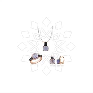 925 Sterling Silver Zirconia Ring Earring Necklace Sets