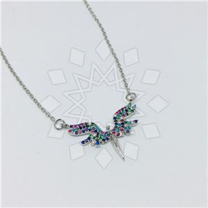Fashion Angel and Wings Pendant Necklace