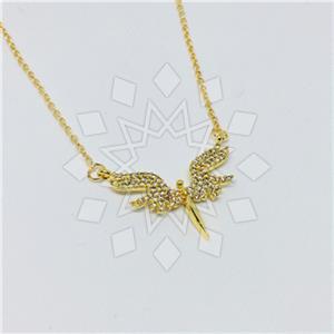Fashion Angel and Wings Pendant Necklace