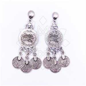 Fashion Coin Tassel Earring