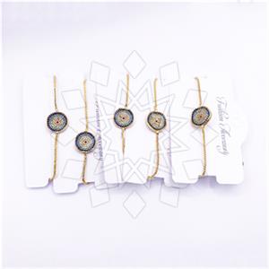 Fashion Evil Eye Adjustable 5 Bracelets Package