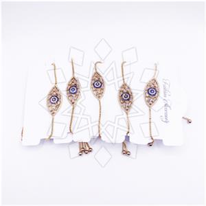 Fashion Evil Eye Adjustable 5 Bracelets Package