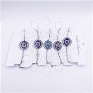 Fashion Evil Eye Adjustable 5 Bracelets Package