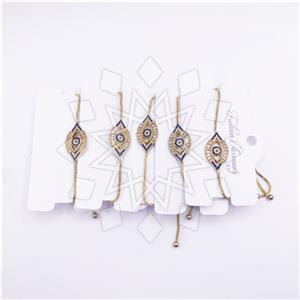 Fashion Evil Eye Adjustable 5 Bracelets Package