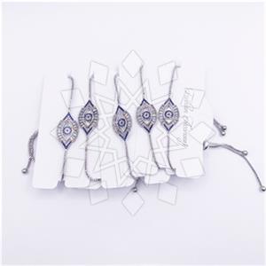 Fashion Evil Eye Adjustable 5 Bracelets Package