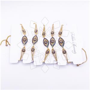 Fashion Evil Eye Adjustable 5 Bracelets Package