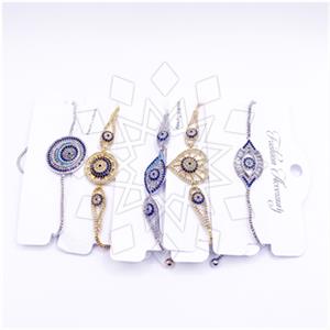 Fashion Evil Eye Adjustable 5 Bracelets Package