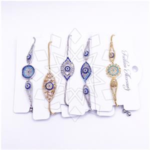 Fashion Evil Eye Adjustable 5 Bracelets Package