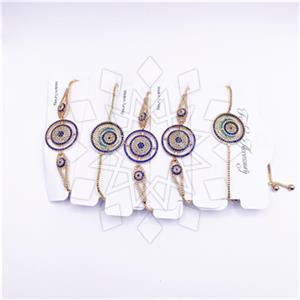 Fashion Evil Eye Adjustable 5 Bracelets Package
