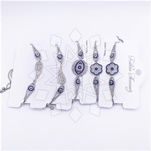 Fashion Evil Eye Adjustable 5 Bracelets Package