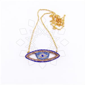 Fashion Evil Eye Adjustable Necklace