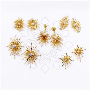 Most Popular Fashion Fantasy Starburst Earrings 5 Pairs