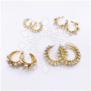 Most Popular Fashion Fantasy Hoop Earrings 4 Pairs